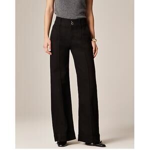 J. Crew Women's Denim Trouser Black Jeans NWT High Rise Size 28T Double Buttons